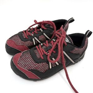 Xero Shoes Mesa Trail WP Red Gray Running Barefoot Shoes Hike Womens Size 7